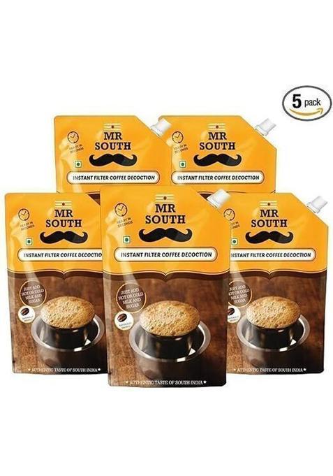 Mr. South Filter Coffee Liquid Decoction Instant Coffee&nbsp;&nbsp;(5 X 100 Ml, Green Coffee Flavoured)