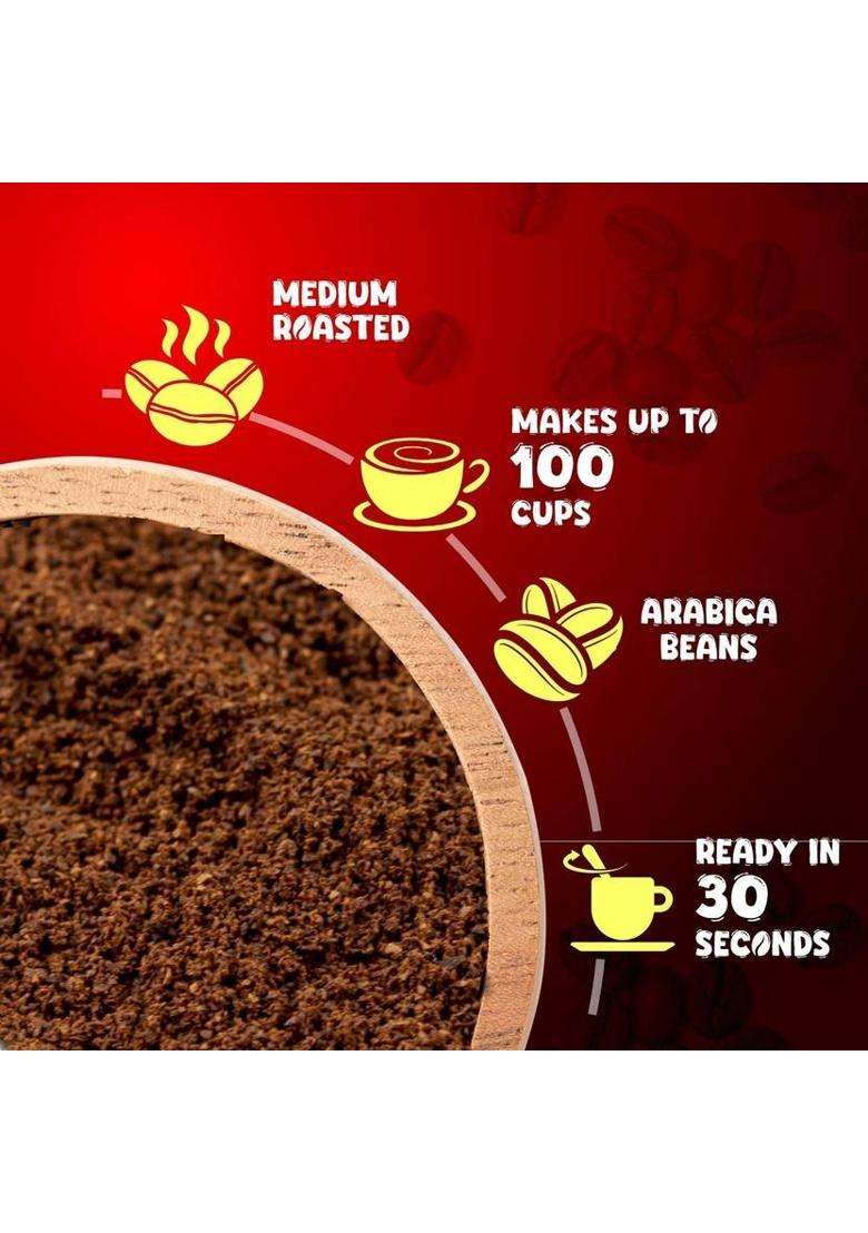 Bevzilla Pack Of 2 Classic Coffee Powder|Hot & Cold Instant Coffee&nbsp;&nbsp;(2 X 200 G) - Indya