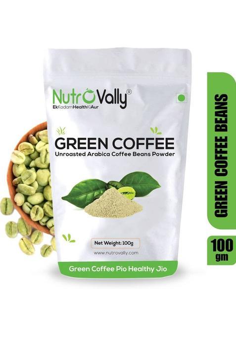 Nutrovally Organic Green Coffee Beans Powder For Weight Loss. Instant Coffee&nbsp;&nbsp;(100 G, Green Coffee Flavoured)