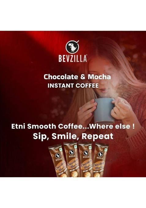 Bevzilla 48 Chocolate & Mocha Coffee Powder Sachets | Instant Coffee (96 G, Assorted Flavoured)