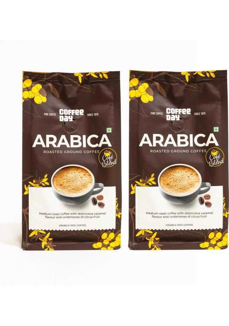 Cafe Coffee Day Arabica Coffee Powder (100% Pure Coffee, Light To Medium Roast) Ground Coffee Filter Coffee (4 X 200 G)