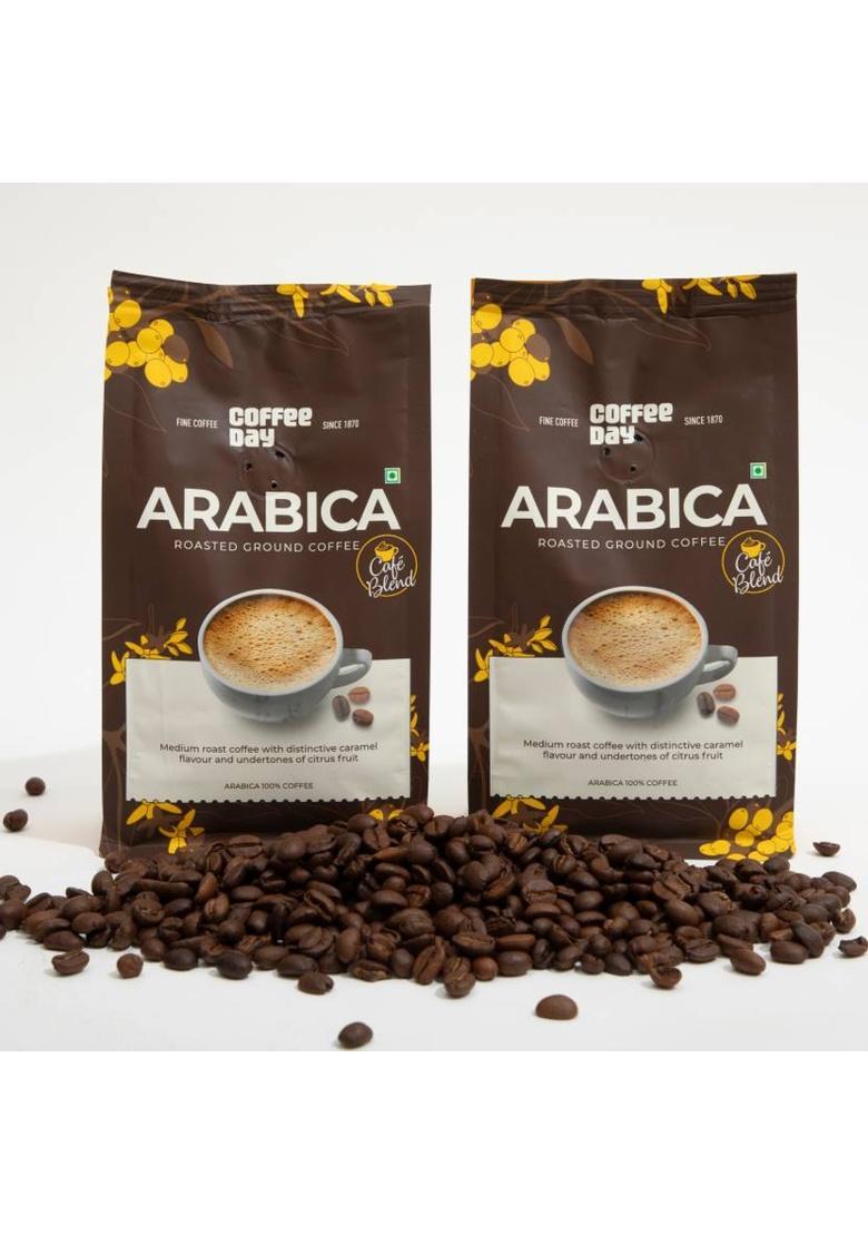 Cafe Coffee Day Arabica Coffee Powder (100% Pure Coffee, Light To Medium Roast) Ground Coffee Filter Coffee (4 X 200 G)