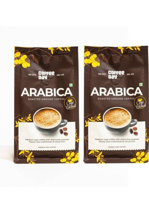 Cafe Coffee Day Arabica Coffee Powder (100% Pure Coffee, Light To Medium Roast) Ground Coffee Filter Coffee (4 X 200 G)