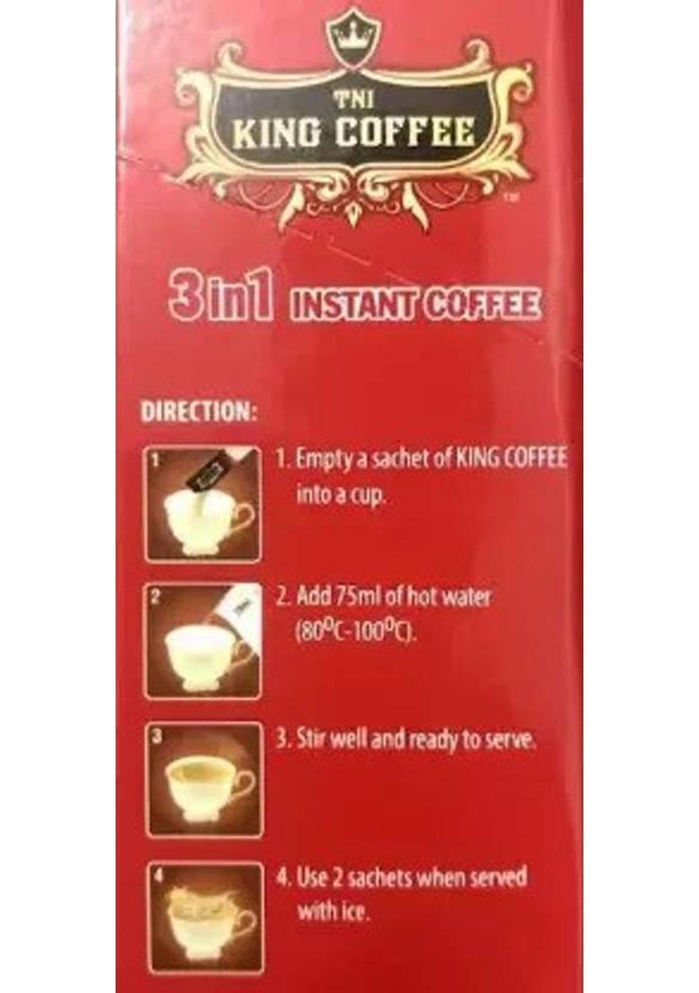 King Coffee 3 In 1 Soluble Hot/Cold Coffee 40 Sachets (2 X 20Pc) Instant Coffee (640 G)