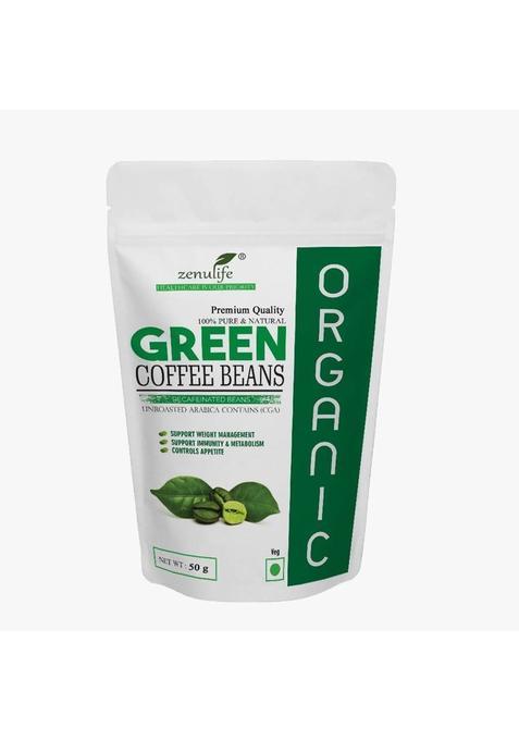 Zenulife Organic Premium Quality Green Coffee Beans For Weight Loss (Unroasted Coffee) Instant Coffee 50 G Instant Coffee&nbsp;&nbsp;(50 G)