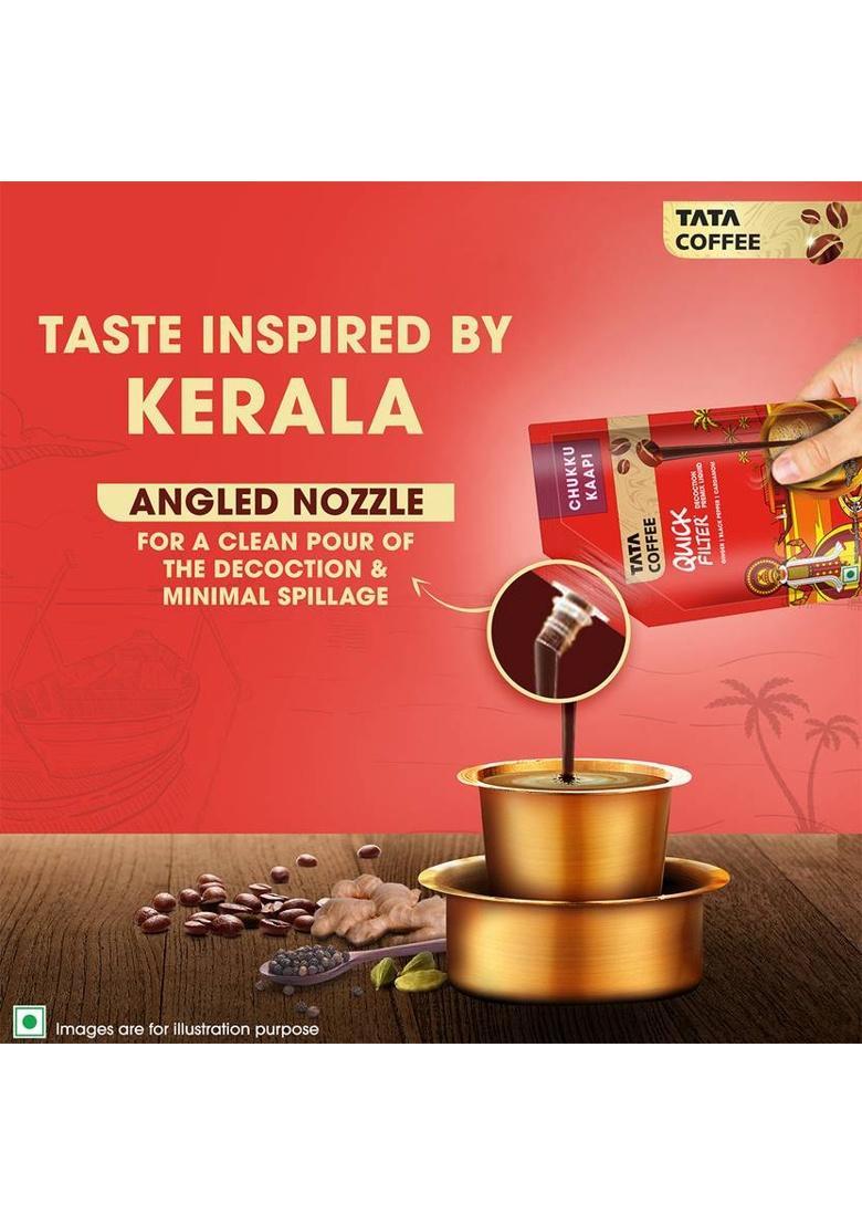 Tata Coffee Chukku Kaapi Decoction Liquid, Easy To Make Filter Coffee (200 Ml, Cardamom, Ginger Flavoured)