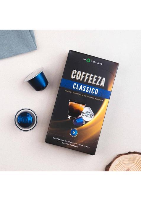 Coffeeza Classico Coffee Capsules Pack Of 30 Pods -Nespresso Compatible Coffee Capsules Pods Instant Coffee (30 X 5.5 G)