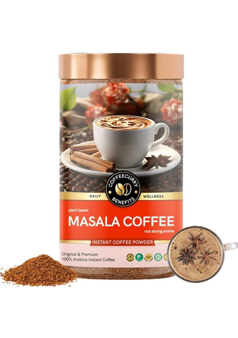 Teacurry Masala Coffee (50G) With Traditional Spices For Immunity | Coffeecurry Instant Coffee (50 G, Ginger, Cinnamon, Spices Flavoured)