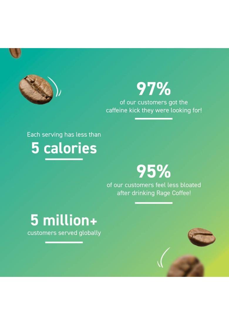 Rage Premium Silk Blend Classic (Pack Of 2) 60G Each | 100% Pure Arabica Beans Instant Coffee (2 X 60 G)