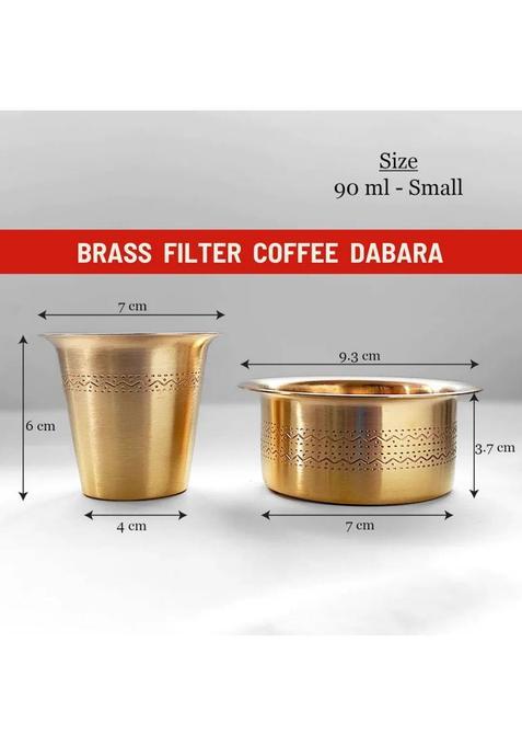 Toffee Coffee Roasters South Indian Gift Box|Filter Coffee + Free Brass Dabra Set + Filter Coffee Maker Filter Coffee (200 G, Pure Flavoured)