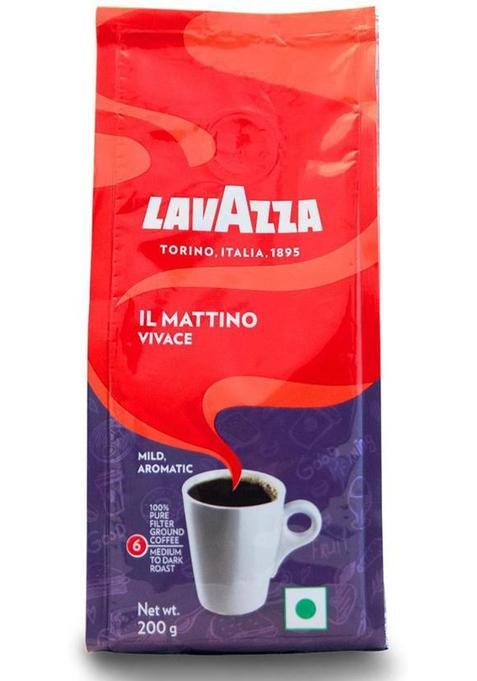 Lavazza Il Mattino Vivace Roast & Ground Coffee&nbsp;&nbsp;(200 G)