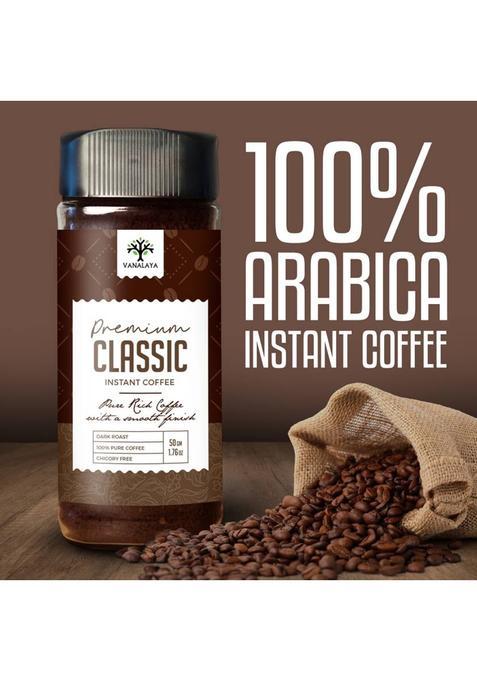 Vanalaya Premium Classic Instant Coffee, Black Coffee Powder For Weight Loss Instant Coffee (100 G)