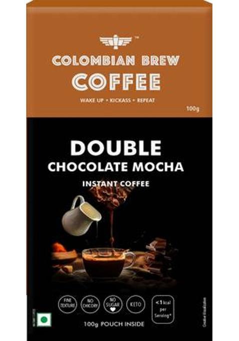 Colombian Brew Double Chocolate Mocha Instant Coffee (100 G, Hazelnut Flavoured)
