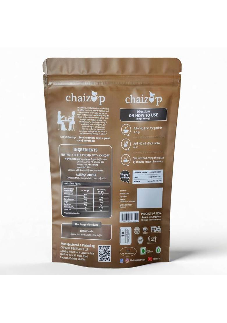 Chaizup Premix Coffee | Instant Premix Coffee Pouch (1 Kg) | Make Coffee In 1 Min Instant Coffee (1 Kg, Pure Flavoured)