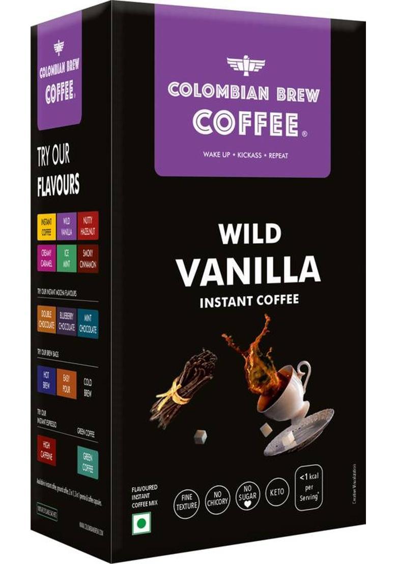 Colombian Brew Vanilla Instant Coffee Powder Instant Coffee (50 G, Vanilla Flavoured)