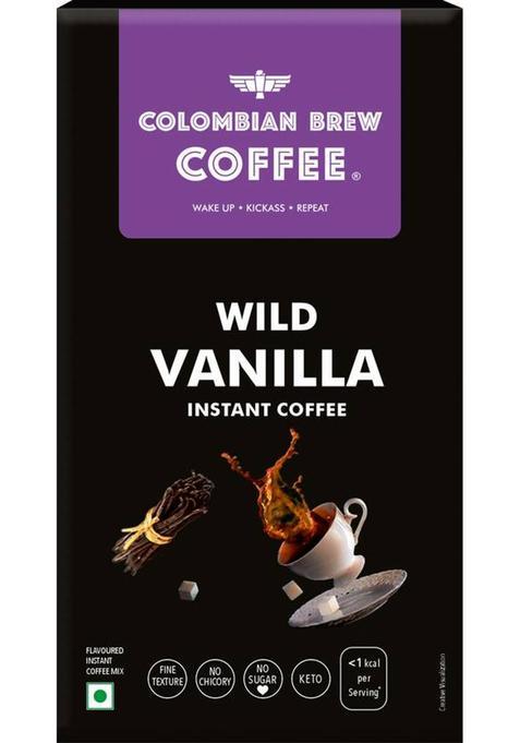 Colombian Brew Vanilla Instant Coffee Powder Instant Coffee (50 G, Vanilla Flavoured)