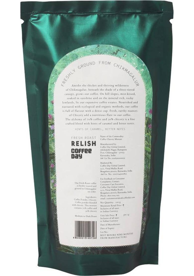 Cafe Coffee Day Relish (70% Coffee, 30% Chicory) Premium Instant Filter Coffee Powder Roast & Ground Coffee (2 X 200 G)