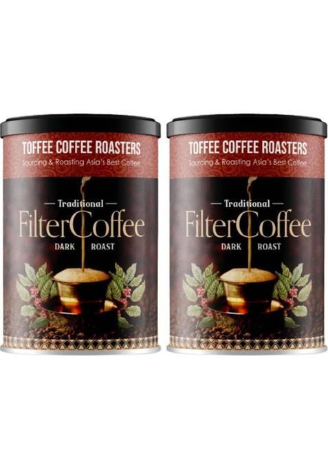 Toffee Coffee Roasters [Buy1 Get 1] South Indian Traditional Filter Coffee | Specialty Blend Filter Coffee (2 X 200 G, Pure Flavoured)