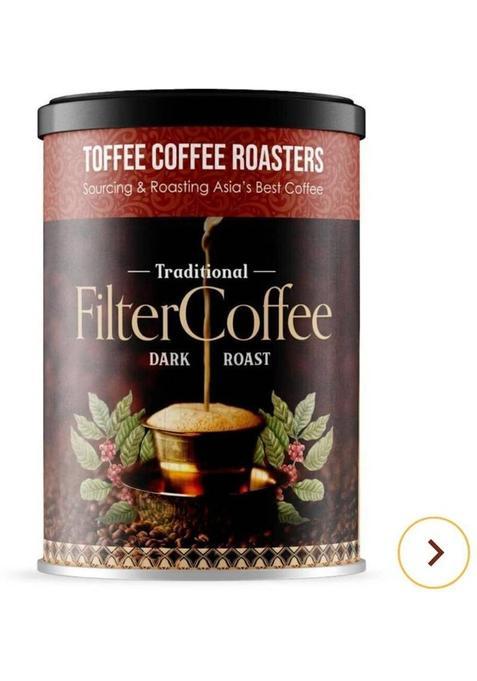 Toffee Coffee Roasters [Buy1 Get 1] South Indian Traditional Filter Coffee | Specialty Blend Filter Coffee (2 X 200 G, Pure Flavoured)