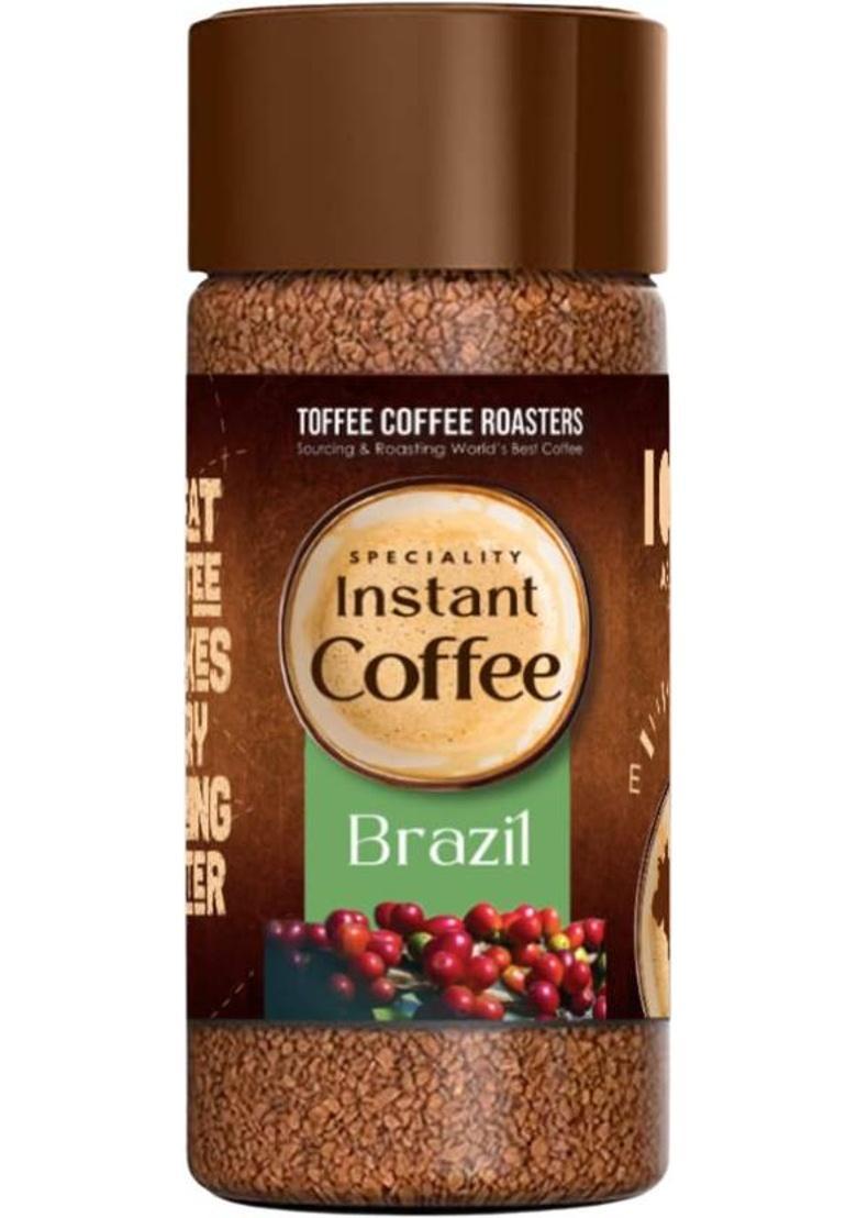 Toffee Coffee Roasters Brazil Speciality Instant Coffee | 100% Arabica | Ready In Seconds | Instant Coffee (50 G)