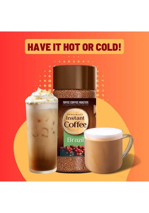 Toffee Coffee Roasters Brazil Speciality Instant Coffee | 100% Arabica | Ready In Seconds | Instant Coffee (50 G)