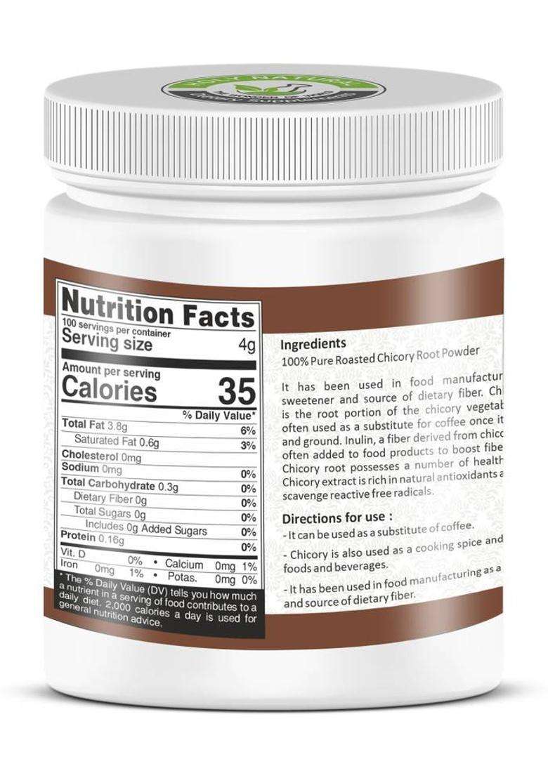 Holy Natural Chicory Root Powder - 400Gm, Substitute Of Coffee, Sugar Free, Pure And Natural Roast & Ground Coffee&nbsp;&nbsp;(400 G, Chicory Flavoured) - Indya