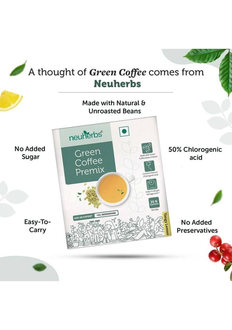 Neuherbs Green Coffee Premix For Instant Energy | Helps In Weight Management