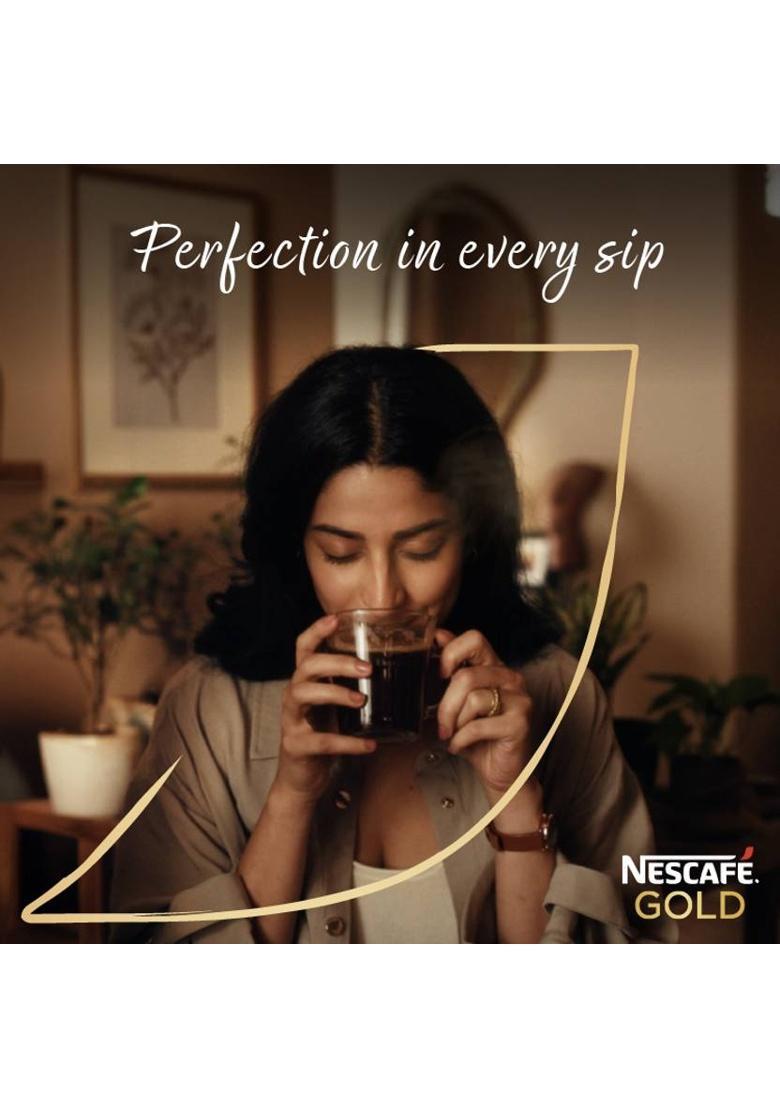 Nescafe Gold Rich And Smooth Coffee Powder Glass Jar Instant Coffee (100 G)