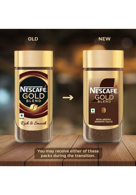 Nescafe Gold Rich And Smooth Coffee Powder Glass Jar Instant Coffee (100 G)