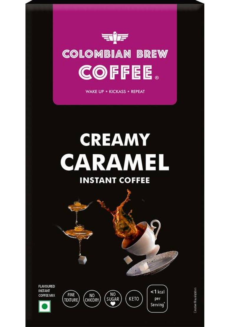 Colombian Brew Creamy Caramel Instant Coffee Powder Instant Coffee (50 G, Caramel Flavoured)