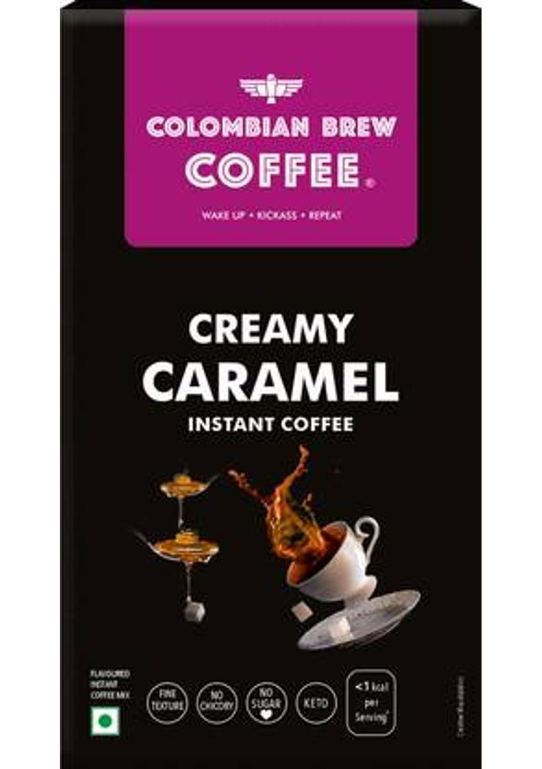 Colombian Brew Creamy Caramel Instant Coffee Powder Instant Coffee (50 G, Caramel Flavoured)