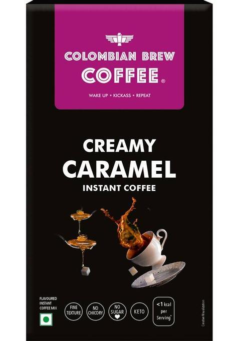 Colombian Brew Creamy Caramel Instant Coffee Powder Instant Coffee (50 G, Caramel Flavoured)