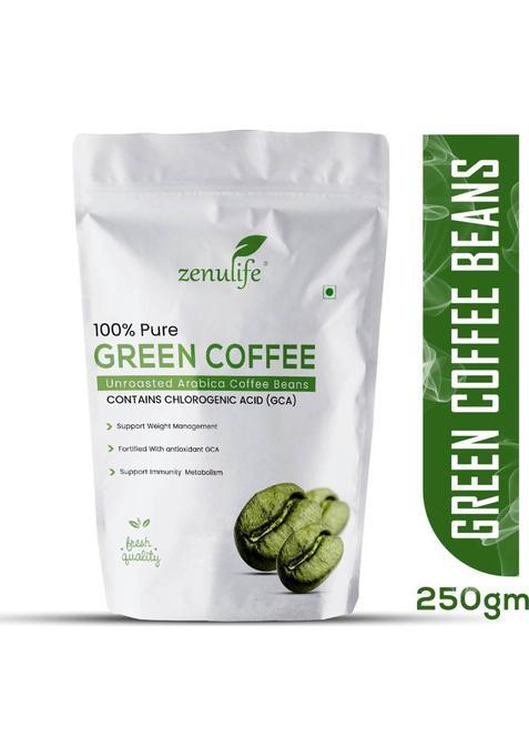 Zenulife Green Coffee Beans For Weight Loss Management Coffee Beans&nbsp;&nbsp;(250 G)