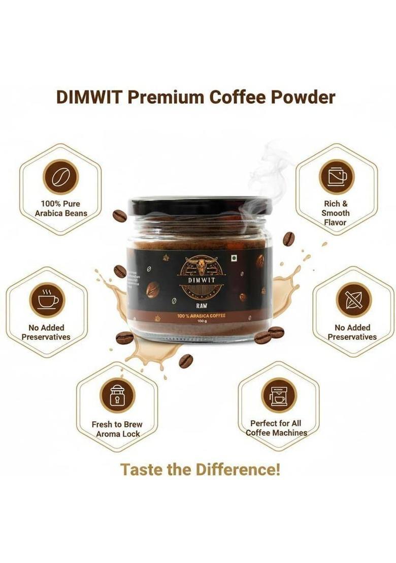 Dimwit Instant Coffee | Freeze-Dried Arabica | Roast | 30 Gram