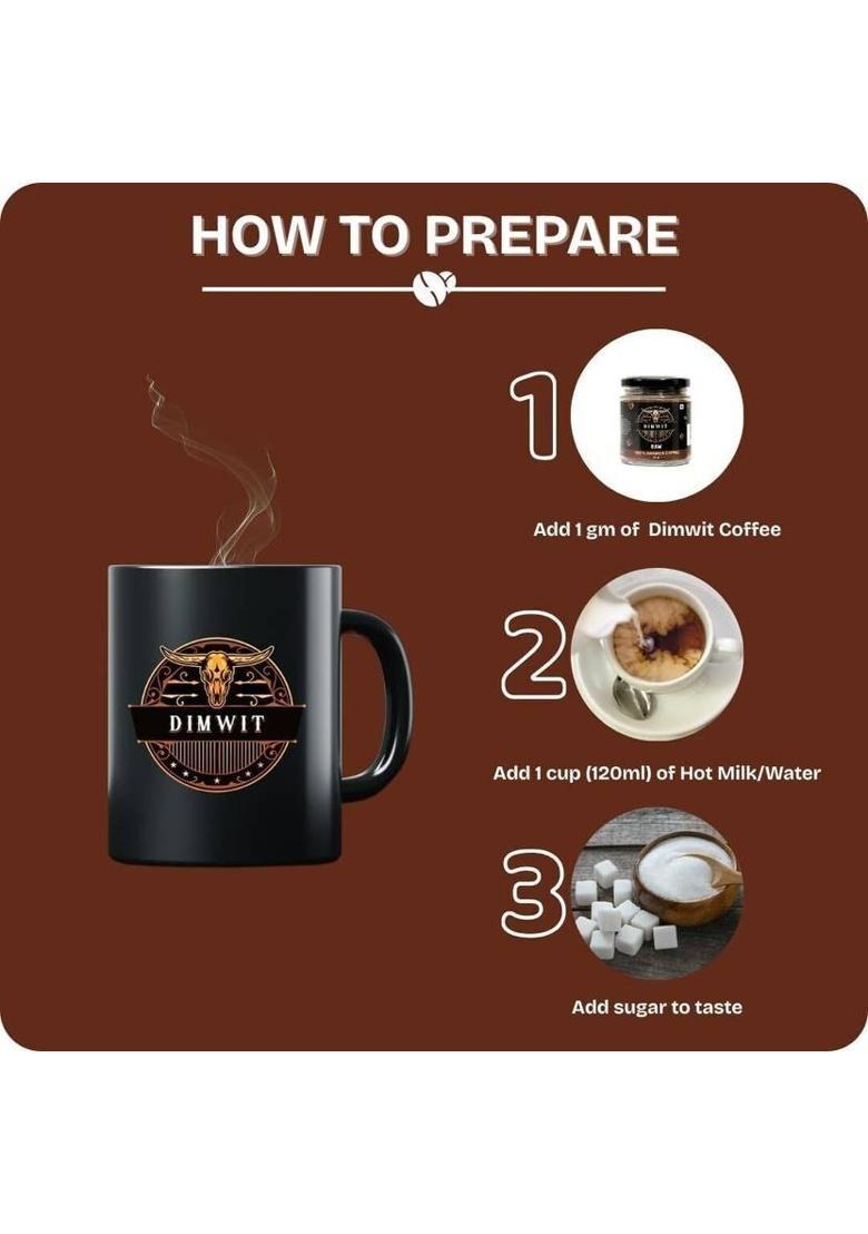 Dimwit Instant Coffee | Freeze-Dried Arabica | Roast | 30 Gram