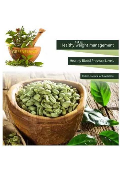 Greeneland Green Coffee Beans For Weight Management Roast & Ground Coffee (100 G, Green Coffee Flavoured)