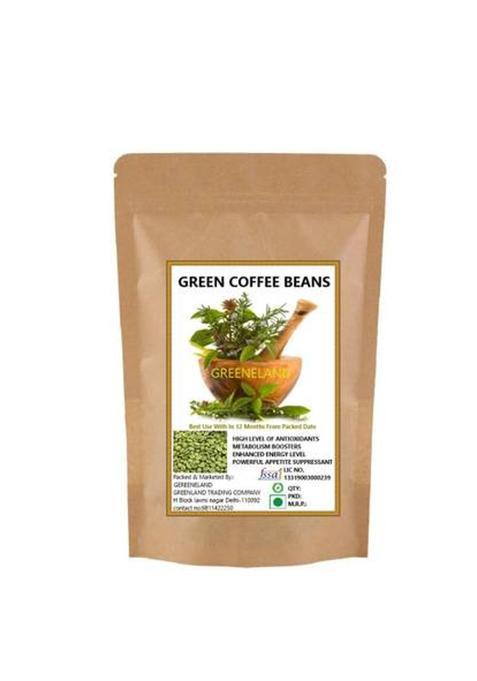 Greeneland Green Coffee Beans For Weight Management Roast & Ground Coffee (100 G, Green Coffee Flavoured)