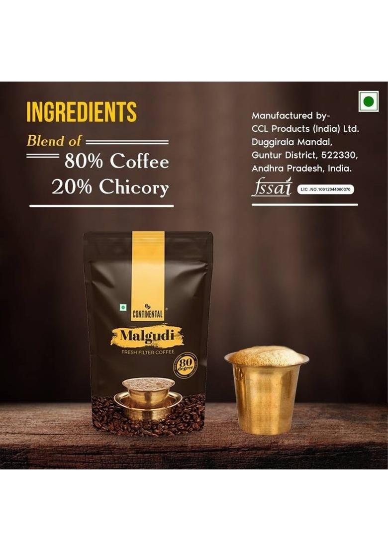 Continental Malgudi 80/20 Filter Coffee (200 G, Chicory Flavoured)