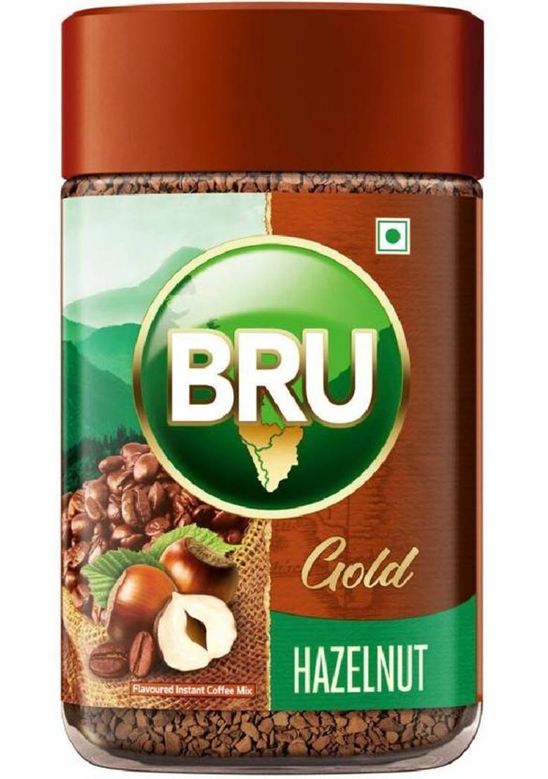 Bru Gold Freeze Dried Hazelnut 100Gm Instant Coffee (100 G, Hazelnut Flavoured)