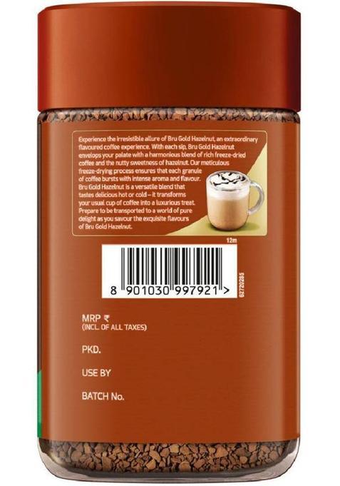 Bru Gold Freeze Dried Hazelnut 100Gm Instant Coffee (100 G, Hazelnut Flavoured)