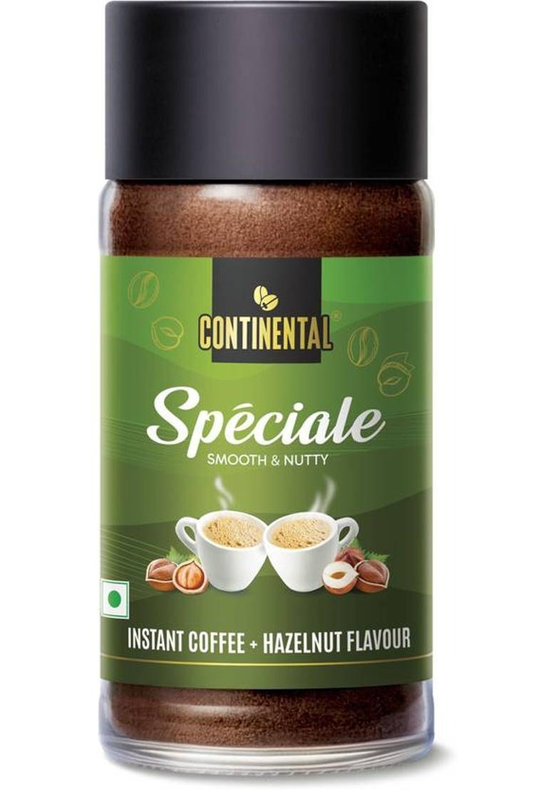 Continental Instant Coffee + Hazelnut Flavour Instant Coffee (50 G, Hazelnut Flavoured)