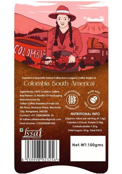 Toffee Coffee Roasters Assorted Speciality | Arabica | Ready In Seconds | Brazil, Colombia, Ethiopia Instant Coffee (3 X 50 G, Nut, Chocolate Flavoured)