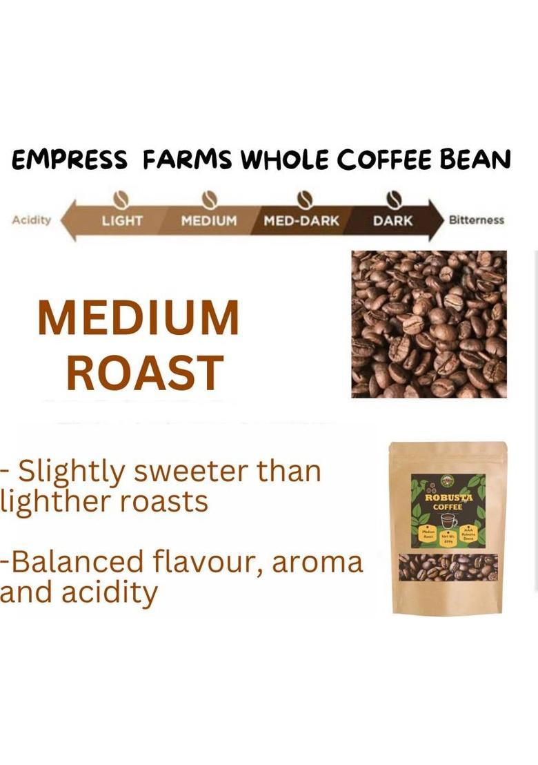 Empress Farms Roasted Coffee Beans I 100% Robusta