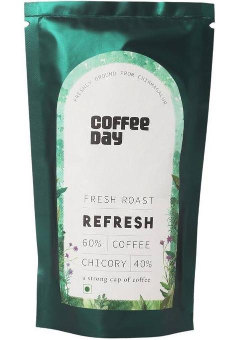 Cafe Coffee Day Refresh (60% Coffee, 40% Chicory) Premium Instant Filter Coffee Powder Roast & Ground Coffee (2 X 200 G)