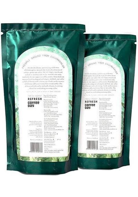 Cafe Coffee Day Refresh (60% Coffee, 40% Chicory) Premium Instant Filter Coffee Powder Roast & Ground Coffee (2 X 200 G)