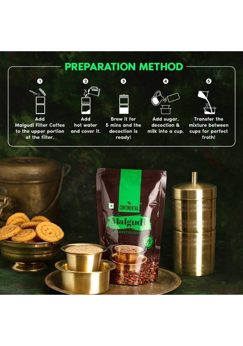 Continental Malgudi 60/40 Filter Coffee (500 G, Chicory Flavoured)