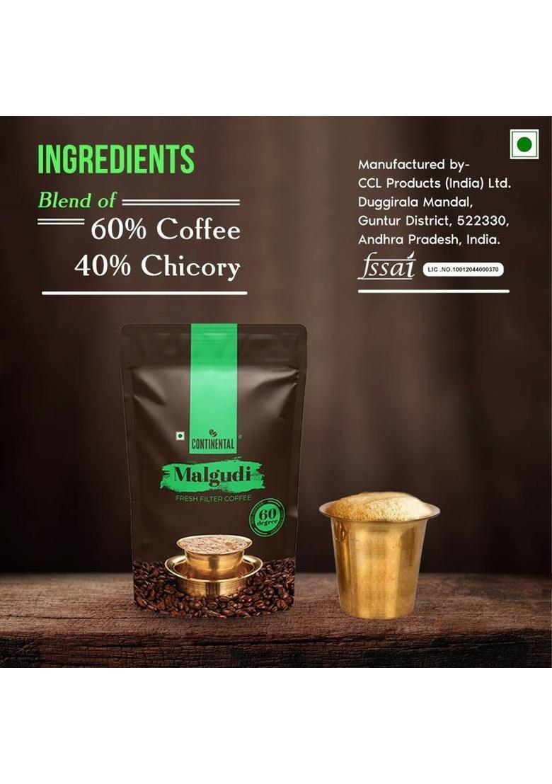 Continental Malgudi 60/40 Filter Coffee (500 G, Chicory Flavoured)