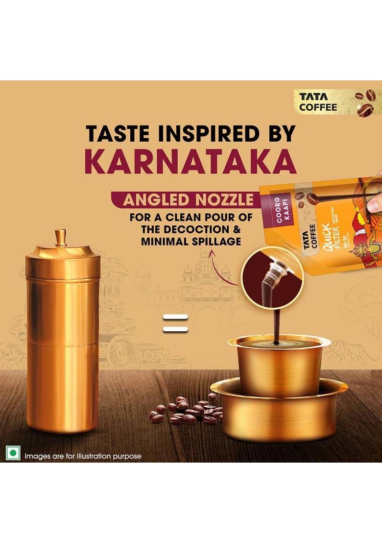 Tata Coffee Coffee Decoction Liquid Coorg Kaapi, Filter Coffee Like Experience, Easy To Make Filter Coffee (200 Ml, Chicory Flavoured)