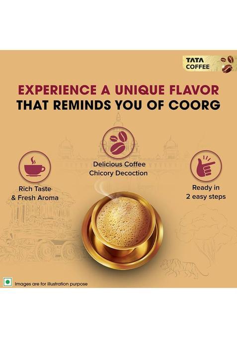 Tata Coffee Coffee Decoction Liquid Coorg Kaapi, Filter Coffee Like Experience, Easy To Make Filter Coffee (200 Ml, Chicory Flavoured)
