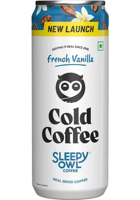 Sleepy Owl French Vanilla Cold Coffee Cold Brew Coffee&nbsp;&nbsp;(230 Ml, Vanilla Flavoured)